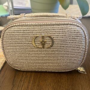 Dior Gold Textured Cosmetic Bag